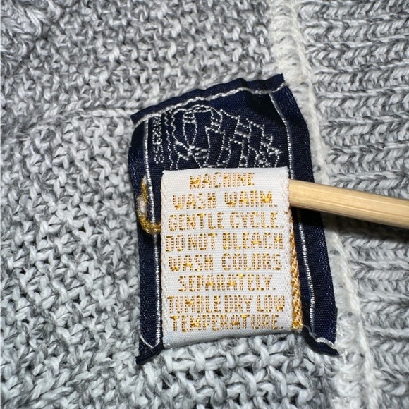 VTG Peconic Bay Traders Gray Pullover Sweater Cotton Labrador Dog Grandpa Large - Picture 7 of 7